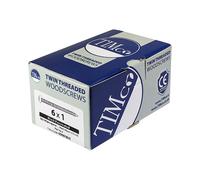 TIMCO Blackjax Woodscrews Pz Round Black Organic - 00101BJC - Pack of- you get 4