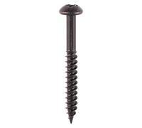 TIMCO Blackjax Woodscrews Pz Round Black Organic - 00102BJC - Pack of- you get 3