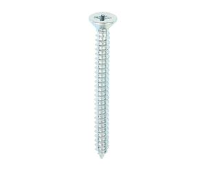 TIMCO 00102CCAZS 10 x 2" PZ2 Pozi Countersunk Zinc Self-Tapping Screws (200 Pack)