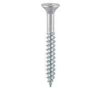 TIMCO Twin-Threaded Woodscrews - PZ - Double Countersunk - 12 x 3 - Zinc Plated - Box of 200