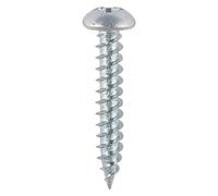 Timco 00412CRWZ Twin-Threaded Woodscrews - Pz - Round - Zinc 4 X 1/2 Box 200
