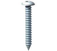 TIMco 00812CFAZP PZ2 Flange BZP Self Tapping Screw 8 x 1/2 - Zinc (Pack of 16)