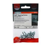 Timco 00812CFAZP Self-Tapping Screws - Pz - Flange Head - Zinc 8 X 1/2 TIMpac 16