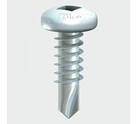 TIMCO BZP SQ Pan Head Self-Drilling Screw - 8 x 1/2 - Zinc - Box of 1000