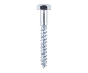 TIMco 06100CSCP BZP Coach Screw 6 x 100 - Zinc (Pack of 10)