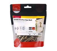 TIMco 06EYEB Shield Anchor Eye ZYP M6 Bag of 18