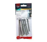 Timco 08100NFFP Nylon Frame Fixings - Pz - Yellow 8.0 X 100 TIMpac 4