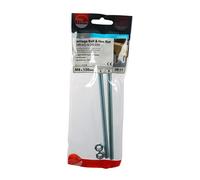 Coach Bolts and Nut Zinc Plated M8 150mm Pack of 2