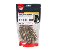 TIMCO 0825LSHB Loose Shield Anchor-M8 x 25-Gold-Bag of 24, M8/25L, Set of 24 Pieces