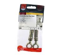 Timco 08EYEP Forged Eyes With Shield Anchors - Yellow M8 TIMpac 2