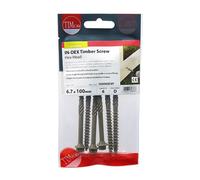 Timco Hex Head Index Heavy Duty Wood Screws 6.7mm 100mm Pack of 6