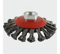 Timco 100TBT Angle Grinder Bevel Brush - Twisted Knot Steel Wire 100Mm Blister Pack 1
