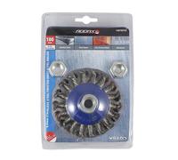 Timco 100TBTSS Angle Grinder Bevel Brush - Twisted Knot Stainless Steel 100Mm Blister Pack 1
