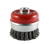 Timco 100TCT Angle Grinder Cup Brush - Twisted Knot Steel Wire 100Mm Blister Pack 1