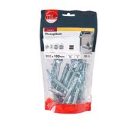 TIMCO Throughbolts Zinc - 10100TBB - Pack of 18- you get 3