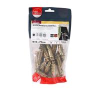 Timco 1010LSHB Shield Anchor Loose Bolts - Yellow M10:10L (M10 X 70) TIMbag 22