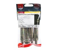 TIMCO Loose Shield Anchor - M10 x 10 - Gold - Pack of 4
