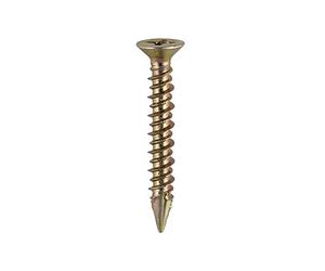 TIMco 104Y ZYP Countersunk PVC Window Screw 4.3 x 25 - Yellow (Box of 1000)