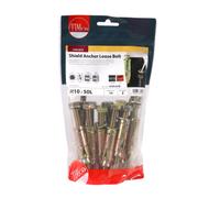 TIMCO 1050LSHB Anchor-M10 x 50-Gold-Bag of 14 Shield Anchor-Loose, M10/50L, Set of 14 Pieces