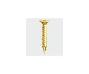 TIMco 109Y PVC Window Double Slash Point Screw CSK ZYP 4.8 x 25mm Box of 1,000