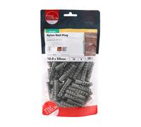 Timco 10NLPB Nylon Plugs 10.0 X 50 TIMbag 70