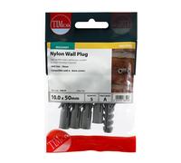 Timco 10NLPP Nylon Plugs 10.0 X 50 TIMpac 5