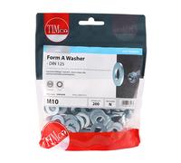 Timco 10WHAZB Form A Washers - Zinc M10 TIMbag 200
