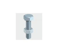 TIMco 12100SNZP Hex Set and Hex Nut BZP 12 x 100mm Bag of 2