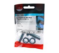 Timco 1235SNZP Set Screws & Hex Nuts - Grade 8.8 - Zinc M12 X 35 TIMpac 2