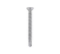 TIMco 125Z BZP PVC Countersunk Self-Drilling Screw 3.9 x 38 - Zinc (Box of 1000)