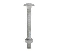 Timco 1275CBG Carriage Bolts & Hex Nuts - Hot Dipped Galvanised M12 X 75 Box 25