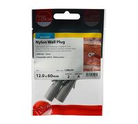 Timco 12NLPP Nylon Plugs 12.0 X 60 TIMpac 2