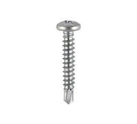 TIMco 132Z BZP Pan Head Self-Drilling Screw 4.2 x 19 - Carbon Steel (Box of 1000)