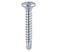 Timco 141Z Window Fabrication Screws - Friction Stay - Shallow Pan Countersunk - Ph - Self-Tapping - Self-Drilling Point - Zinc 4.8 X 16