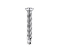 Timco 151Z Window Fabrication Screws - Countersunk - Ph - Metric Thread - Self-Drilling Point - Zinc M4 X 19