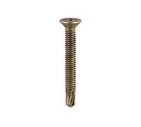 TIMco 153Y ZYP PVC Countersunk Self-Drilling Screw 4 x 25 - Yellow (Box of 1000)