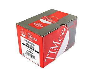 TIMco 155Y ZYP PVC Countersunk Self-Drilling Screw 4 x 38 - Yellow (Box of 500)