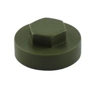 Timco 1912B27CAP Hex Head Cover Caps - Olive Green 19Mm