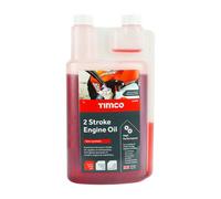 Timco 2 Stroke Engine Oil, Premium Mixing Oil In Metered Measured Dosage Bottle - 1L