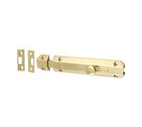 Timco 200369 Architectural Flat Section Bolt - Polished Brass 150 X 35Mm Bag 1
