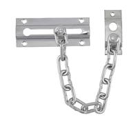 TIMCO Door Chain Security Lock - Allowing Reduced Opening Angle of The Door, for Your Added Security - Satin Chrome - 85mm