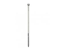 TIMco 200INDEXSST Index Hex Timber A4 Stainless Steel Screw 6.7 x 200 - Silver Plating (Bag of 25)