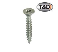 Timco 200Pc Mixed Pozi Countersunk Screws - 4.5x30mm Multi-Purpose Wood Fixings