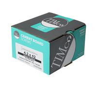 4.2 x 42mm Cement Board Screws Twin Cut Point - Exterior Plus Grey Coating - Box of 200