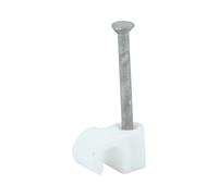 Timco 225369 Round Cable Clips - White To Fit 5.0Mm Box 100