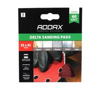 Timco 231005 Delta Sanding Pads - 60 Grit - Red 95 X 95Mm Pack 5