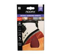 Timco 231811 Detail Sanding Pads - 180 Grit - Red 95 X 136Mm Pack 5