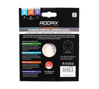 Timco 231992 Random Orbital Sanding Discs - Mixed - Red 125Mm (80/120/180) Pack 5