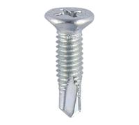 Timco 232Z Window Fabrication Screws - Countersunk Facet - Ph - Metric Thread - Self-Drilling Point - Zinc M4 X 19