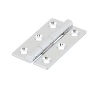 TIMCO Solid Drawn Hinge Solid Brass Polished Chrome - 234329- you get 8